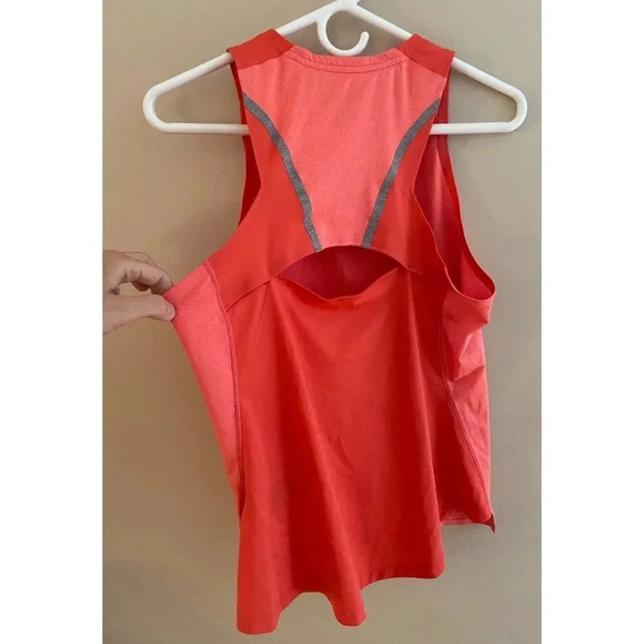 The North Face Large Flash Dry Mesh Racerback Tank in Coral & Gray - Picture 7 of 9